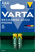 Varta Phone Power AAA (HR03) oplaadbare batterij 2 stuks - thumbnail