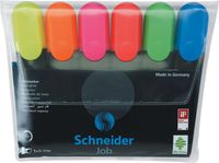 Schneider Schreibgeräte Job markeerstift 6 stuk(s) Blauw, Groen, Oranje, Roze, Rood, Geel - thumbnail