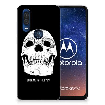 Silicone Back Case Motorola One Vision Skull Eyes Silicone Back Case Motorola One Vision Skull Eyes
