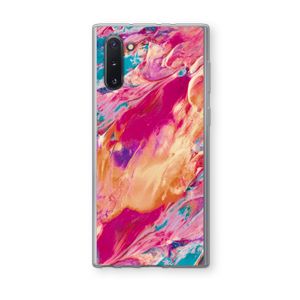 Pastel Echoes: Samsung Galaxy Note 10 Transparant Hoesje
