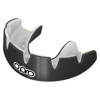 OPRO 790001 Instant Custom Dentist Fit Mouthguard Braces - Black/White - SR