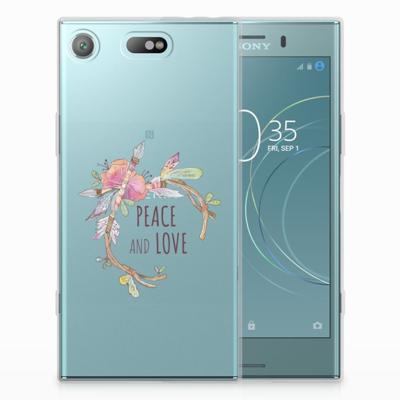 Sony Xperia XZ1 Compact Telefoonhoesje met Naam Boho Text Sony Xperia XZ1 Compact Telefoonhoesje met Naam Boho Text