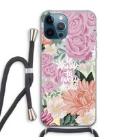 Kindness matters: iPhone 12 Pro Max Transparant Hoesje met koord
