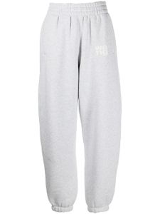 Alexander Wang pantalon de jogging à logo imprimé - Gris