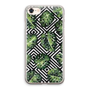 Geometrische jungle: iPhone 8 Transparant Hoesje