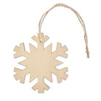 Houten Sneeuwvlok met touwtje