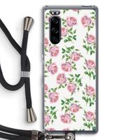 Kleine roosjes: Sony Xperia 5 Transparant Hoesje met koord