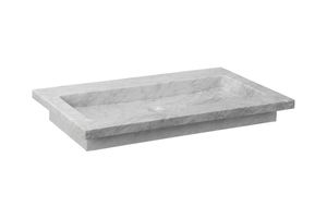 Forzalaqua Nova wastafel 60x50cm zonder kraangat carrara gepolijst