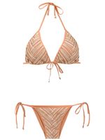 Amir Slama bikini à imprimé graphique - Tons neutres