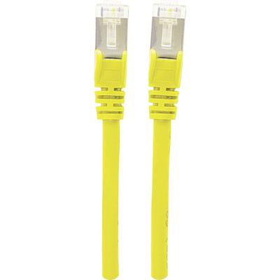 Intellinet 740890 RJ45 Netwerkkabel, patchkabel CAT 6A S/FTP 3.00 m Geel Folie afscherming, Afscherming gevlochten, Afgeschermd, Halogeenvrij 1 stuk(s)