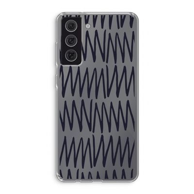 Marrakech Zigzag: Samsung Galaxy S21 FE Transparant Hoesje
