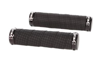 Velo handvatten visegrip alu met gel 129/129mm zwart op kaart