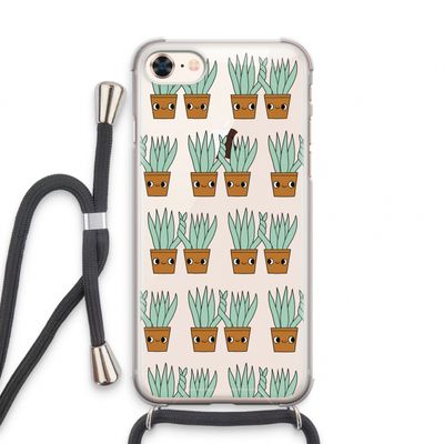 Sansevieria: iPhone 7 Transparant Hoesje met koord