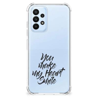 Samsung Galaxy A23 Telefoonhoesje met tekst Heart Smile Samsung Galaxy A23 Telefoonhoesje met tekst Heart Smile
