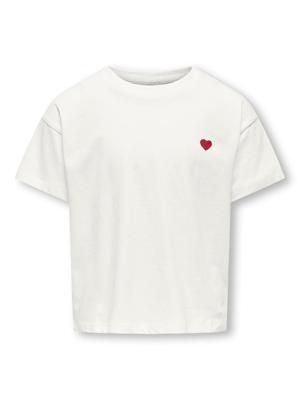 Kids ONLY zomer top meisjes - wit - crop fit - KogMaiken