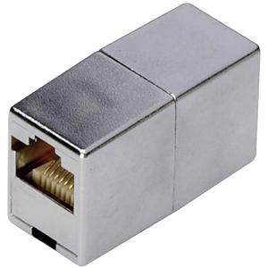 Digitus RJ45 Netwerk Adapter CAT 5, CAT 5e [1x RJ45-bus - 1x RJ45-bus] Grijs