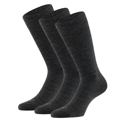 Apollo Merinowollen Sokken 3-pack Antraciet-35/38