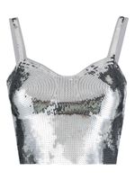 SANDRO Sliven cropped tanktop - Zilver - thumbnail