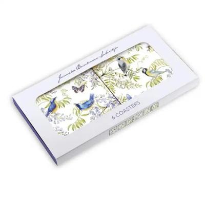 Vogels in blauweregen, Janneke Brinkman Onderzetters 6 stuks