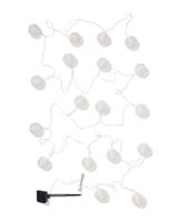 HEMA Lichtsnoer 8.95m met 18 led-lampions wit voor binnen en buiten