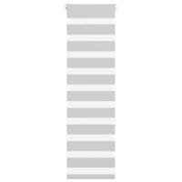 VidaXL Zebra rolgordijn 45x150 cm stofbreedte 40,9 cm lichtgrijs