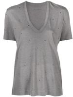 Zadig&Voltaire t-shirt Wassa à ornements strassés - Gris