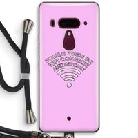 Home Is Where The Wifi Is: HTC U12+ Transparant Hoesje met koord