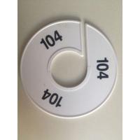 Maatring 11 cm wit/zwart 104