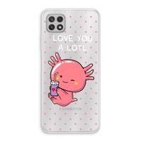 Love You A Lotl: Samsung Galaxy A22 4G Transparant Hoesje