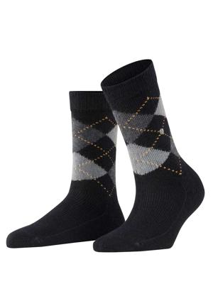 Burlington - Socks - Whitby - zwart, Maat:36-41