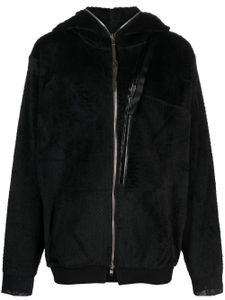 ACRONYM hoodie High Loft à fermeture zippée - Noir