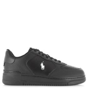 Polo Ralph Lauren Masters Court Sneakers black/white Zwart Leer Lage sneakers Unisex
