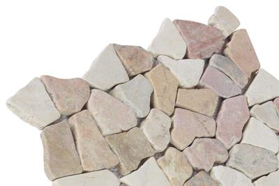 Muster Mosaik weiß Rot