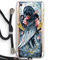 Golden Raven: iPhone 5 / 5S / SE Transparant Hoesje met koord