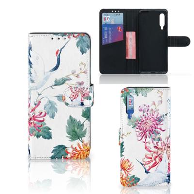 Xiaomi Mi 9 | Telefoonhoesje | Met pasjeshouder | Bird Flowers