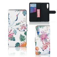 Xiaomi Mi 9 | Telefoonhoesje | Met pasjeshouder | Bird Flowers