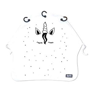 Kurtis cover Cuddles - Unicorn - Black & White Maat