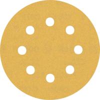 Bosch Accessoires Expert C470 schuurpapier voor excenterschuurmachines 115 mm, 8 gaten, K180 5-delig - 2608900798