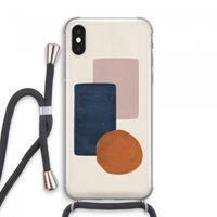 Geo #3: iPhone XS Max Transparant Hoesje met koord