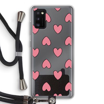 Ondersteboven verliefd: Samsung Galaxy A41 Transparant Hoesje met koord