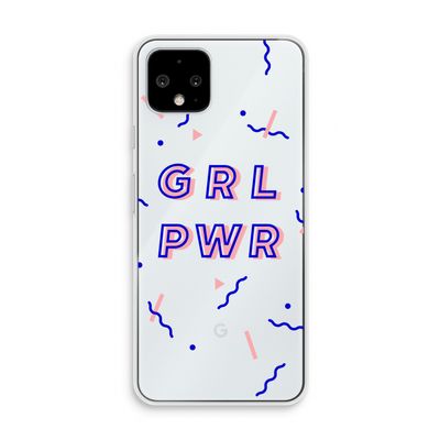 GRL PWR: Pixel 4 Transparant Hoesje