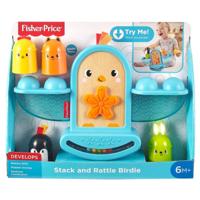 Jonotoys Fisher price rammel en stapel balanceer vogeltje.