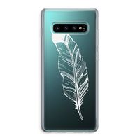Pluim: Samsung Galaxy S10 Plus Transparant Hoesje