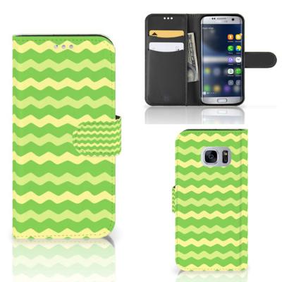 Samsung Galaxy S7 | Telefoon Hoesje | Waves Green