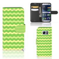 Samsung Galaxy S7 | Telefoon Hoesje | Waves Green