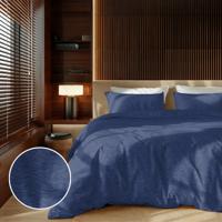 Dekbedovertrek Embossed Zebra - Eenpersoons (140x200 cm) - Blauw Microvezel - Dessin: Patroon - Zydante - Dekbed-Discounter.nl