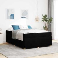 Bedframe met matras Zwart 140 x 200 cm Stof