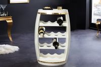 Design wijnvat BODEGA WIT 65cm witgoud grenen flessenrek 14 flessen - 43563