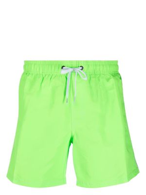 Sundek short de bain rayé à patch logo - Vert