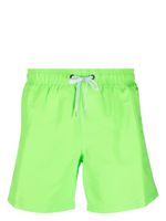 Sundek short de bain rayé à patch logo - Vert
